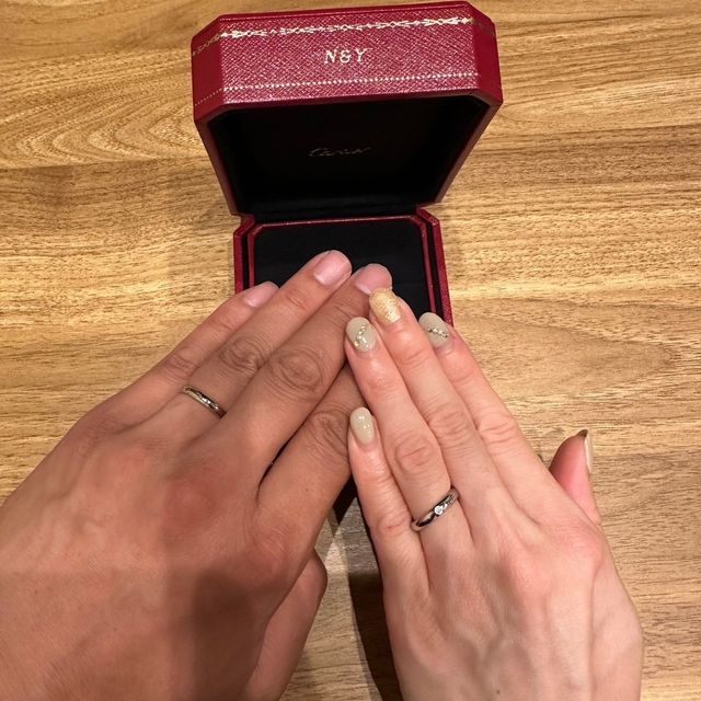 【カルティエ(Cartier)の口コミ】 3mmの太さでどの指でもしっくりくる、着け心地の良い指輪です。
カルティ…