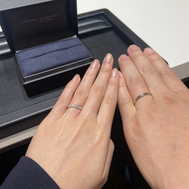 【ラザール ダイヤモンド(LAZARE DIAMOND)の口コミ】 鍛造製法で、傷つきにくい。ハーブエタニティで、存在感があるが、日常で…