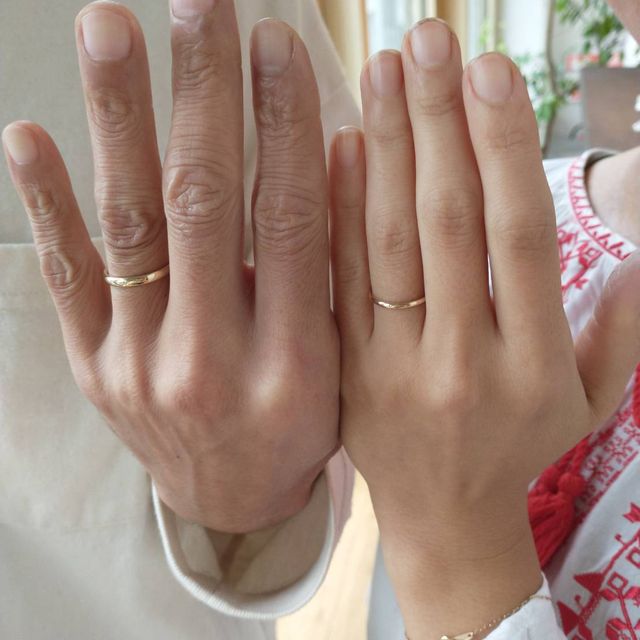 【鎌倉彫金工房の口コミ】 プラチナとゴールドの素材で迷いましたが、より経年変化を楽しむことので…