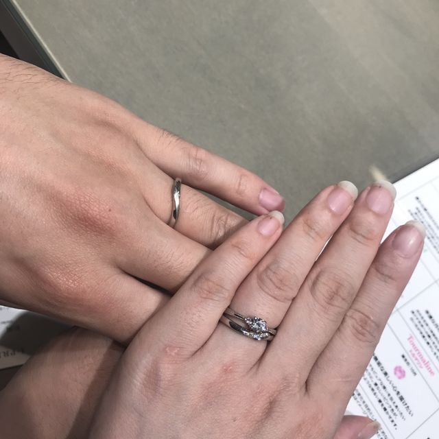 【アイプリモ(I-PRIMO)の口コミ】 ダイヤモンドが綺麗で、何にこだわるか相談しながら決めることができます…