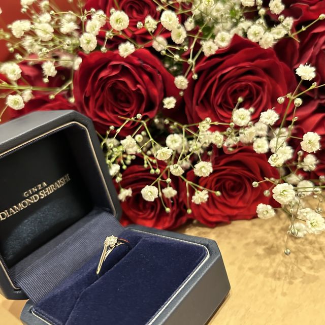 【銀座ダイヤモンドシライシの口コミ】 指にとてもフィットしててつけていても違和感ないです！仕事柄仕事中つけ…