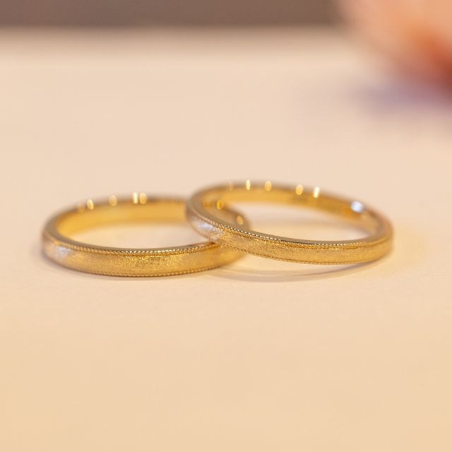 【ジュエリー工房 YAMAMOTOの口コミ】 【指輪のデザインについて】
指輪の素材はイエローゴールドを使用していま…