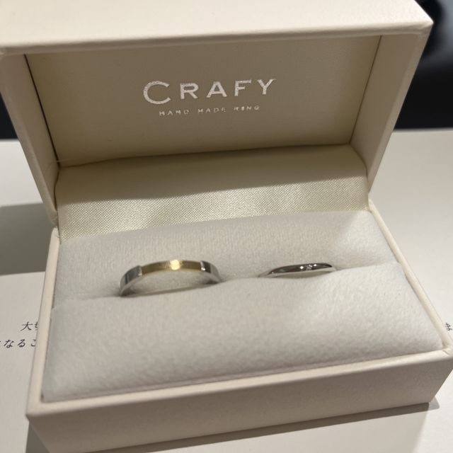 【CRAFY(クラフィ)の口コミ】 今後一生付けていく物として、既製品よりも愛着の湧く「手作り」を選びま…