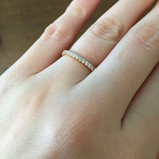 【カルティエ(Cartier)の口コミ】 結婚指輪は一生付けるものなので、飽きのこないシンプルなものを選んだの…