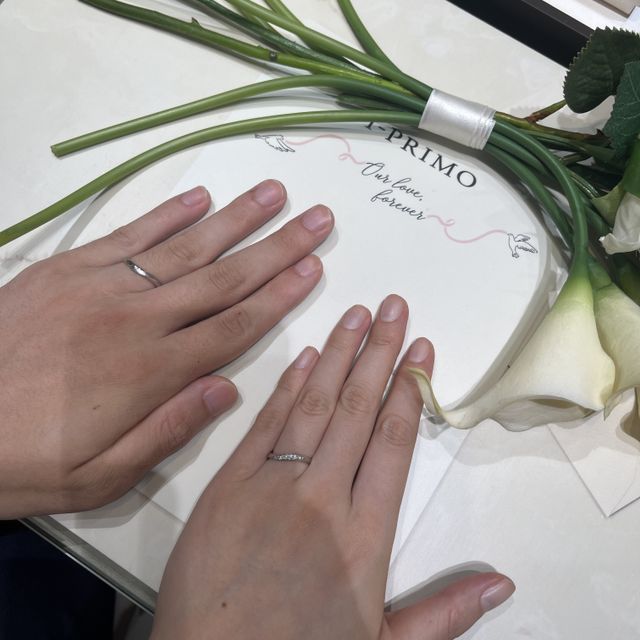 【アイプリモ(I-PRIMO)の口コミ】 シンプルな形ですが、ダイヤがキラキラしていてつけていてテンションがあ…