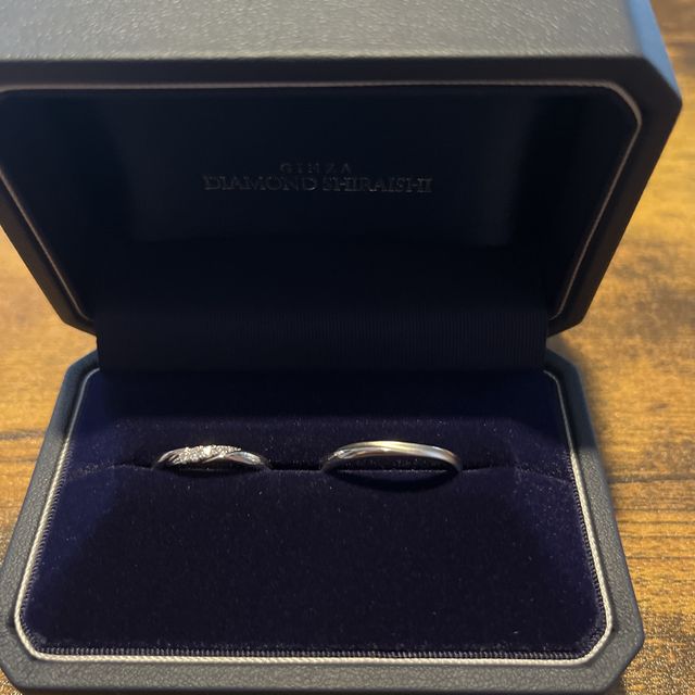 【銀座ダイヤモンドシライシの口コミ】 指馴染みが良く、着け心地がとても良いです。婚約指輪を買う予定が無いた…