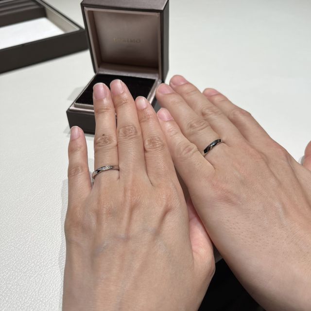 【アイプリモ(I-PRIMO)の口コミ】 シンプルというよりは少しデザイン性のある指輪だったので、飽きたりしな…