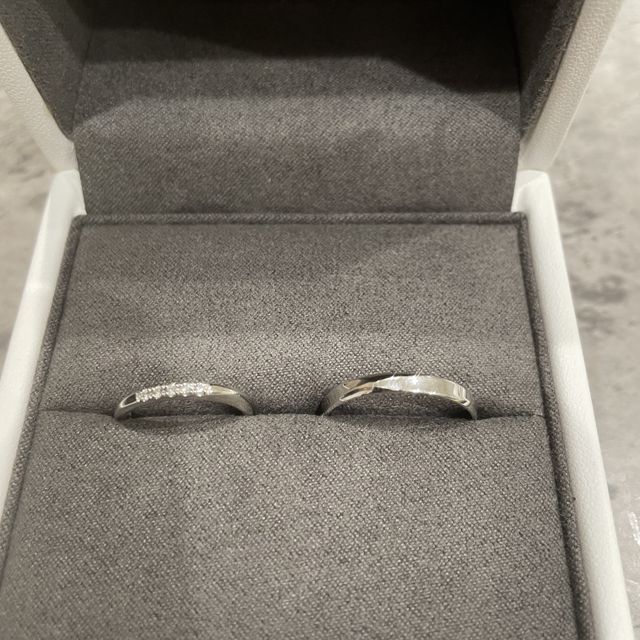 【TOWA(永遠)の口コミ】 細身の結婚指輪はシンプルでエレガントです。日常生活で邪魔にならず、他…