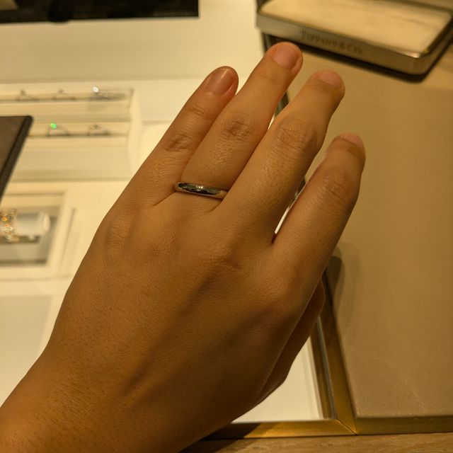 【ティファニー(Tiffany & Co.)の口コミ】 親がティファニーの結婚指輪をしており、結婚指輪と言えばティファニーと…