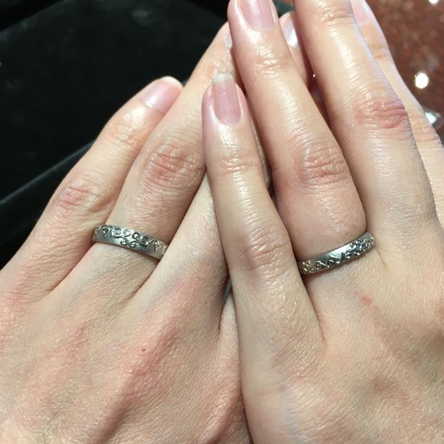 【JEWELRY  KAMATA(ジュエリーかまた)の口コミ】 元々アイヌ文様を指輪のデザインのモチーフにしたいと考えていましたが、…