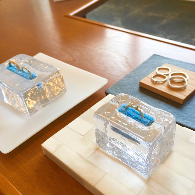 【mina.jewelry(ミナジュエリー)の口コミ】 フルオーダーなので好きなデザインにできました！
参考にできるものがお店…