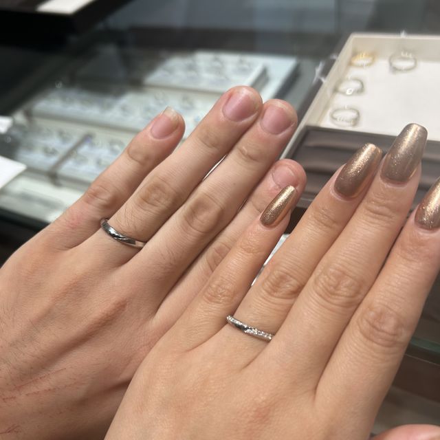 【アイプリモ(I-PRIMO)の口コミ】 2人の指にあった形で、ペアのデザインで作られているものに絞って選びまし…