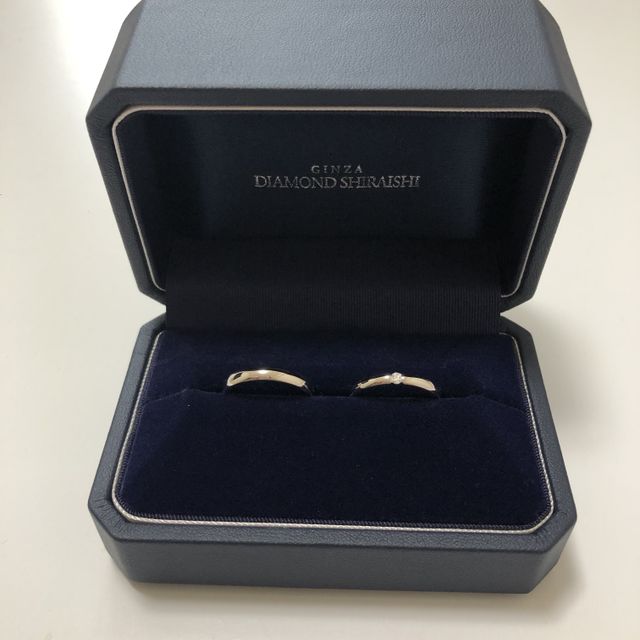 【銀座ダイヤモンドシライシの口コミ】 自分たちがどんな指輪が欲しいかを事前に相談していたので、その基準に合…