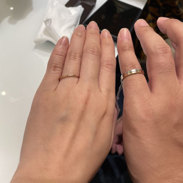 【CHER LUV(シェールラブ)の口コミ】 シンプルで細身なデザインが好きだったのでドンピシャでした。石も小ぶり…