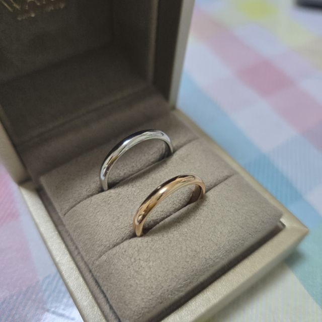 【和光ブライダルブティックギンザの口コミ】 普段指輪をつけないので、つけやすくシンプルなデザインが良くて気に入っ…