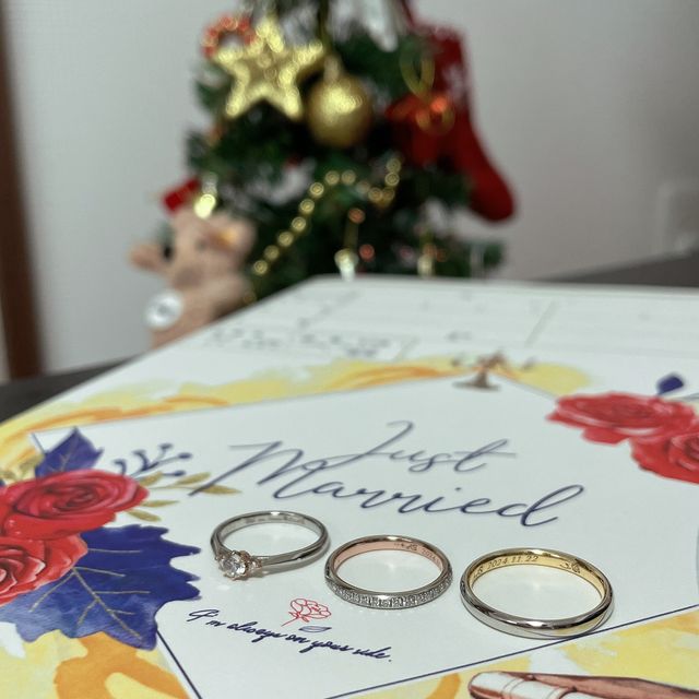 【ケイウノ ブライダル(K.UNO BRIDAL)の口コミ】 エンゲージリングに美女と野獣のデザインリングをいただいてから、マリッ…