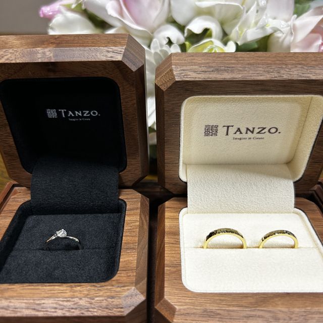 【TANZO.(鍛造指輪)の口コミ】 見た目で厚みがしっかりあるのですが、着け心地に全く違和感ないところが…