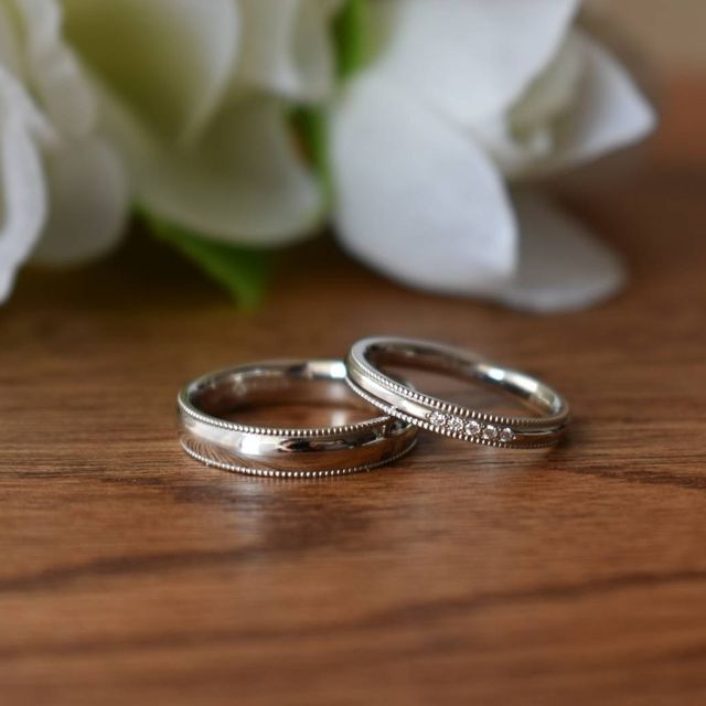 【4℃ BRIDAL(ヨンドシーブライダル)の口コミ】 ダイヤの数を選べることができ、ダイヤ５つ付いている指輪にしました。指…