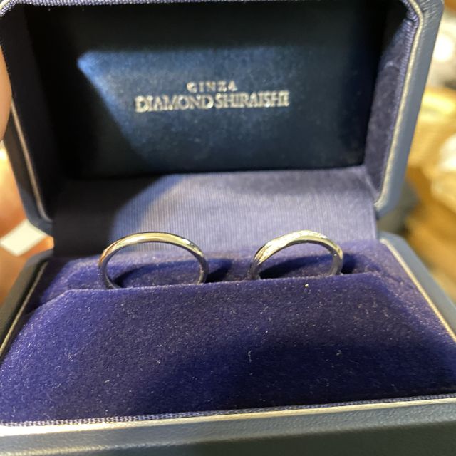 【銀座ダイヤモンドシライシの口コミ】 色々な指輪を見ていく中で、銀座ダイヤモンドシライシの指輪は着け心地が…