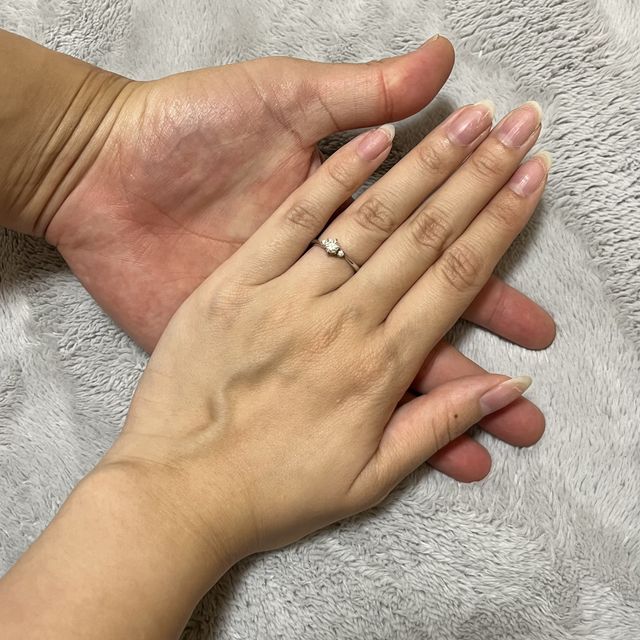 【BRILLIANCE+(ブリリアンスプラス)の口コミ】 ダイヤの指輪を購入したのですが、かなりいい品質いいダイヤを想定の値段…