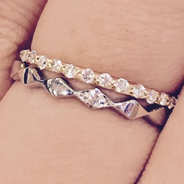 【AHKAH(アーカー)の口コミ】 アーカーは元々自分の好きなブランドで、結婚指輪を買うならアーカーと決…