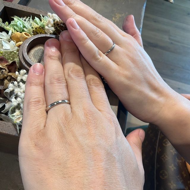 【鎌倉彫金工房の口コミ】 デザインは後から変えることもできるということでシンプルなものを選びま…