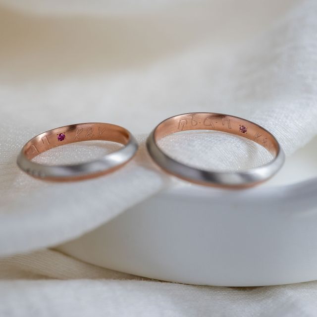 【Cayof(カヨフ)の口コミ】 二つの素材を組み合わせられたところ(ピンクゴールドとプラチナ)、またミ…