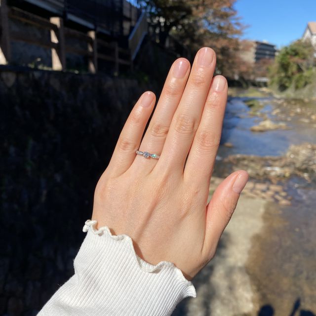 【ティファニー(Tiffany & Co.)の口コミ】 なんといっても憧れのティファニーです。物心ついた頃から、婚約指輪はテ…