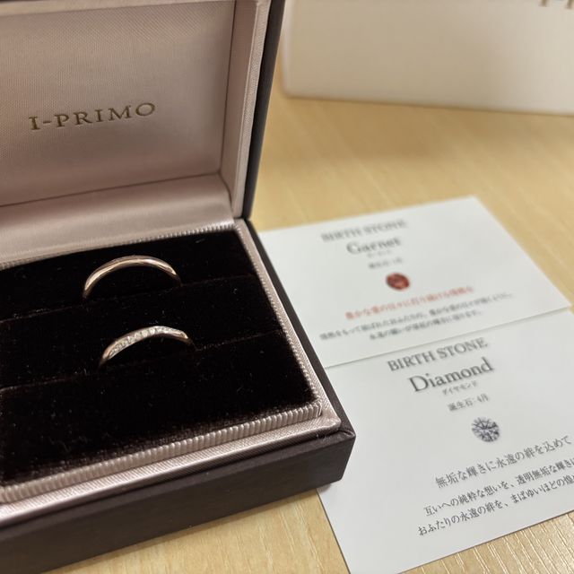【アイプリモ(I-PRIMO)の口コミ】 プラチナがあまり似合わず、指輪を迷い続けていた時に、ブラウンゴールド…