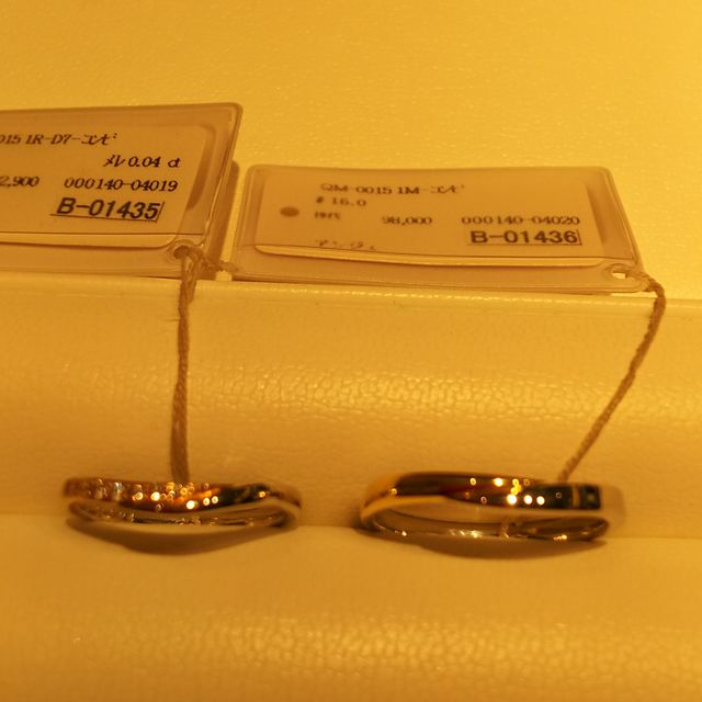 【Mariage ent(マリアージュエント)の口コミ】 ピンクゴールドとシルバーの2色使いが2人の理想のデザインだったから決め…