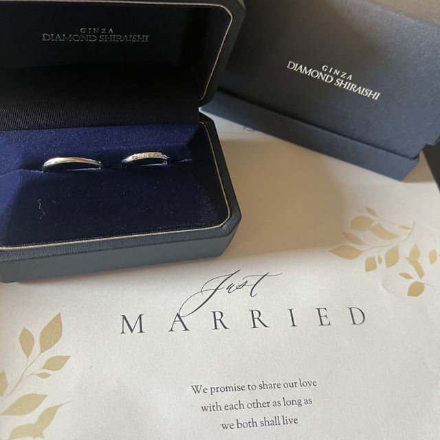 【銀座ダイヤモンドシライシの口コミ】 着け心地がとてもいい。ここのブランドは、他のブランドの指輪に比べて丸…