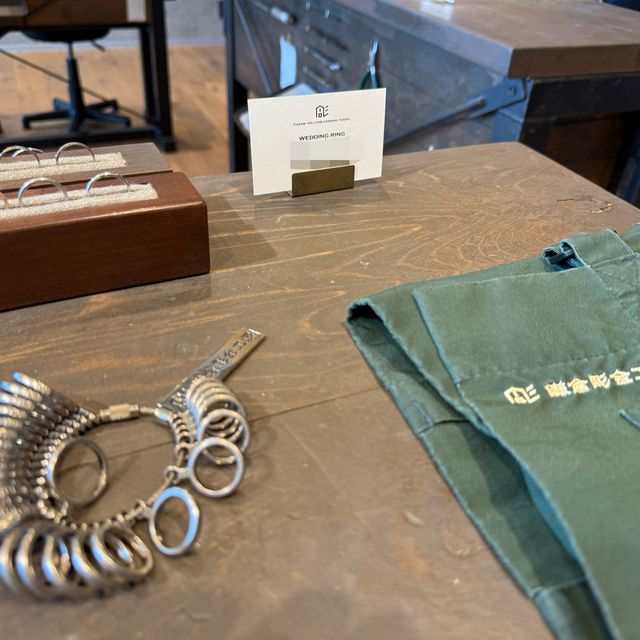 【鎌倉彫金工房の口コミ】 金やプラチナの素材から、太さや仕上げ、デザインなど自分で選び作成した…