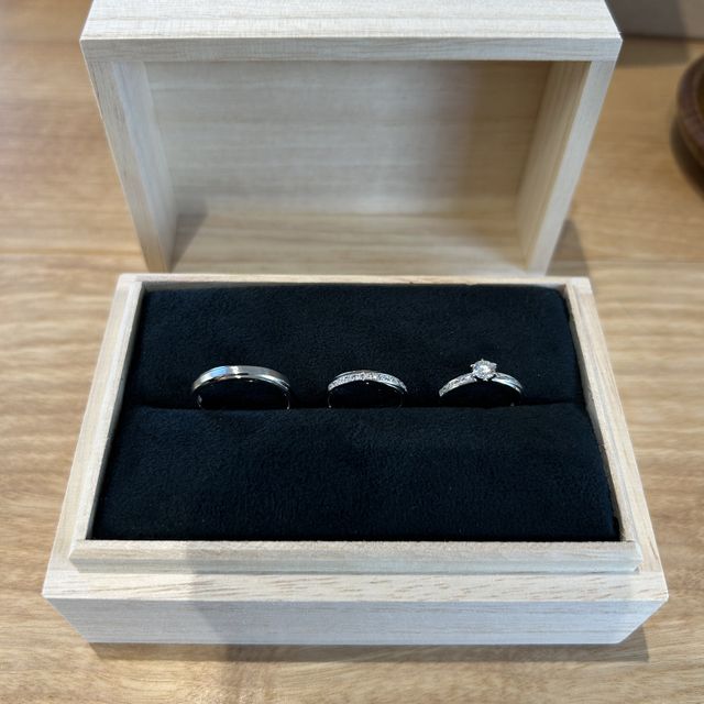 【出雲結(いずもゆい)の口コミ】 婚約指輪、結婚指輪はお店がオススメしているセットのものを購入しており…