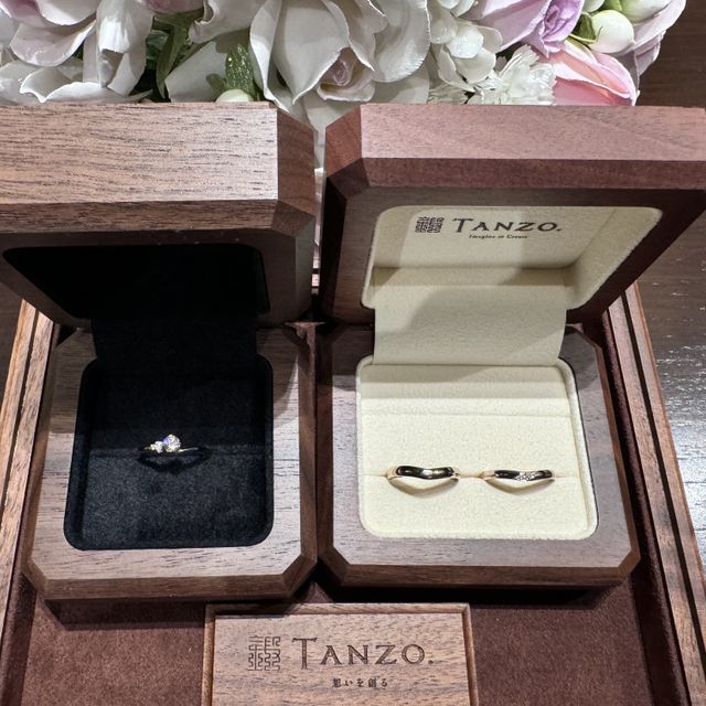 【TANZO.(鍛造指輪)の口コミ】 私たちのこだわりをしっかりと取り入れてくれた世界に1つだけの指輪。頭に…
