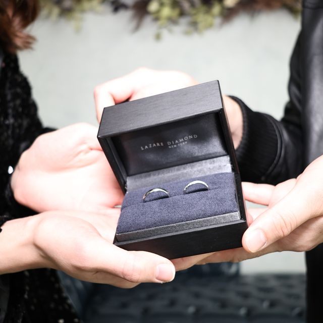 【ラザール ダイヤモンド(LAZARE DIAMOND)の口コミ】 指輪はウェーブタイプ。初めて試着した時の記憶は、昨日のことのように思…