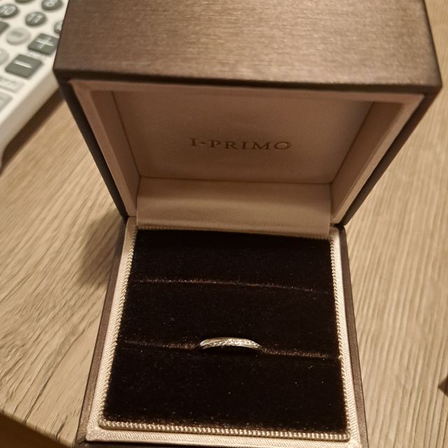 【アイプリモ(I-PRIMO)の口コミ】 アフターサービスと自分の指にとてもフィットした。夫の指輪の幅もお気に…