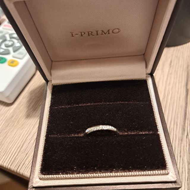 【アイプリモ(I-PRIMO)の口コミ】 アフターサービスと自分の指にとてもフィットした。夫の指輪の幅もお気に…