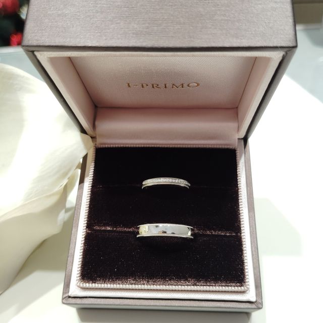 【アイプリモ(I-PRIMO)の口コミ】 細めのストレート、ミル打ちのハーフエタニティを探してました。他の店舗…