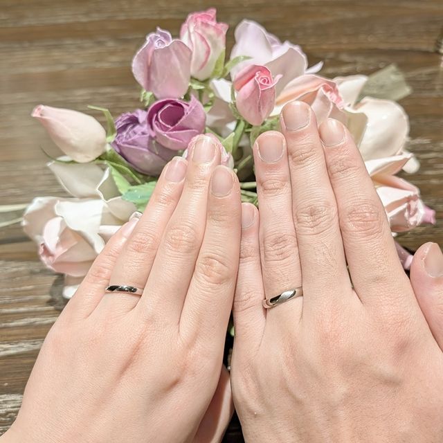 【TANZO.(鍛造指輪)の口コミ】 夫婦で揃ったデザインにしたかったのですが、あまりにも同じすぎるものは…
