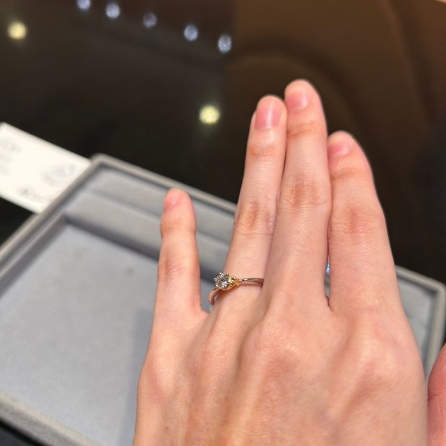 【ケイウノ ブライダル(K.UNO BRIDAL)の口コミ】 彼氏と私、どちらもプーさんが好きで、私たちらしいなと思い試着を希望し…