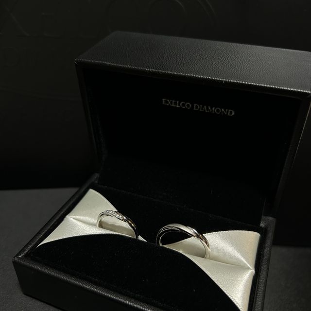 【エクセルコダイヤモンド(EXELCO DIAMOND)の口コミ】 男性の指輪がマットな素材がよく探していましたが，エクセルコダイヤモン…