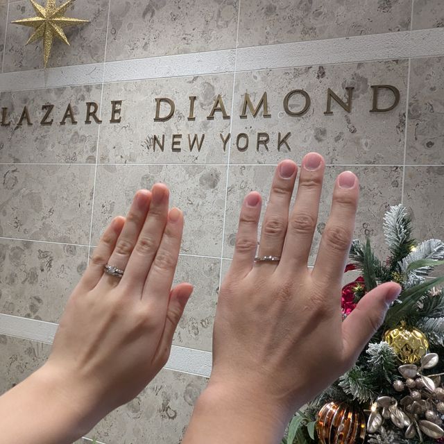 【ラザール ダイヤモンド(LAZARE DIAMOND)の口コミ】 選ぶ点では、デザインはとても好きなデザインを選ぶことができました。私…