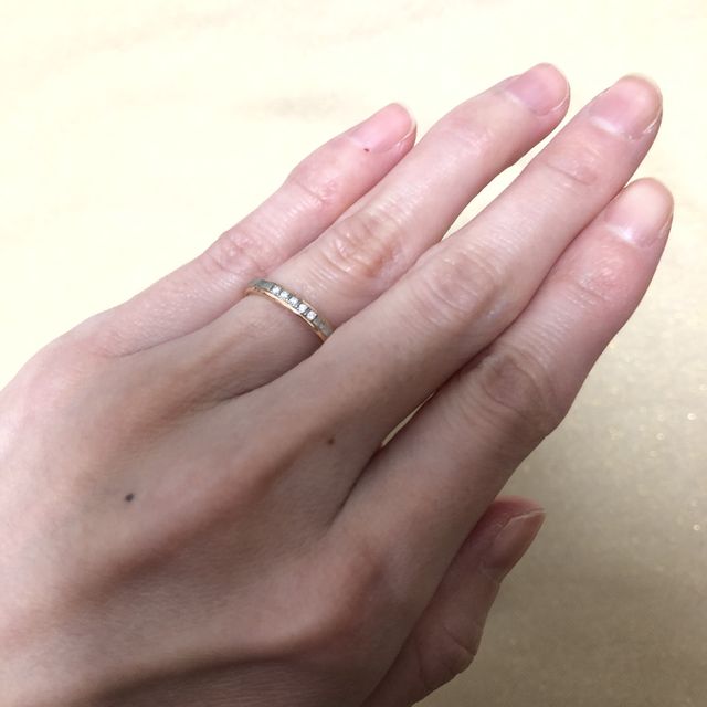 【FISCHER(フィッシャー)の口コミ】 デザインはダイヤモンドの数が選べたり、枠の色もセレクトできたので自分…