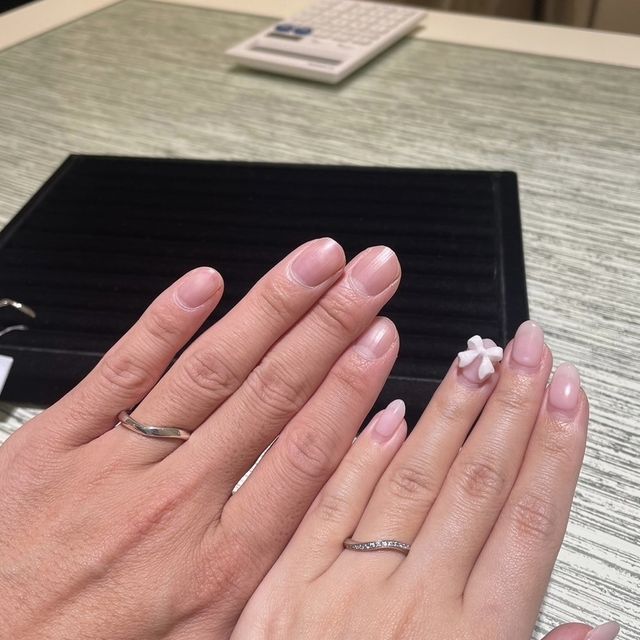 【TRECENTI(トレセンテ)の口コミ】 指にしっかりフィットするようなウェーブ感が素敵でした。またウェーブ感…