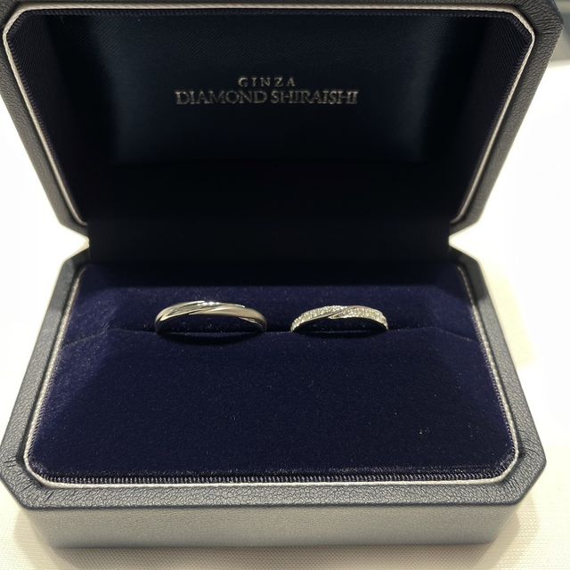 【銀座ダイヤモンドシライシの口コミ】 1番のお気に入りのハーフエタニティのかわいいキラキラが本当に素敵です！…