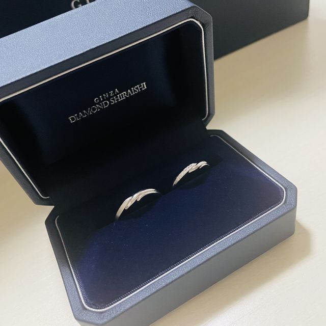【銀座ダイヤモンドシライシの口コミ】 過去のアンケートから集計された人気ポイントを集めた新作の指輪でした。…
