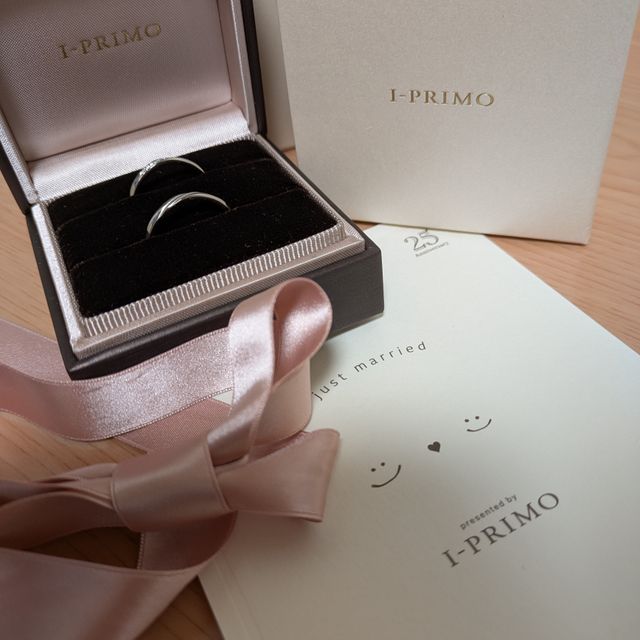 【アイプリモ(I-PRIMO)の口コミ】 20代30代に人気のブランドです。 アフター保証が永年あり、リングのサイズ…