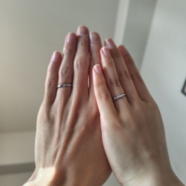 【銀座ダイヤモンドシライシの口コミ】 ストレートなデザインの指輪が多い中、ねじれのあるデザインが気に入って…
