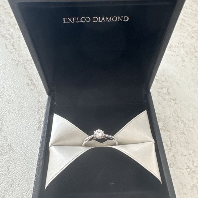【エクセルコダイヤモンド(EXELCO DIAMOND)の口コミ】 婚約指輪にこだわりがあったので自分で選びたく店頭に直接見に行きました…