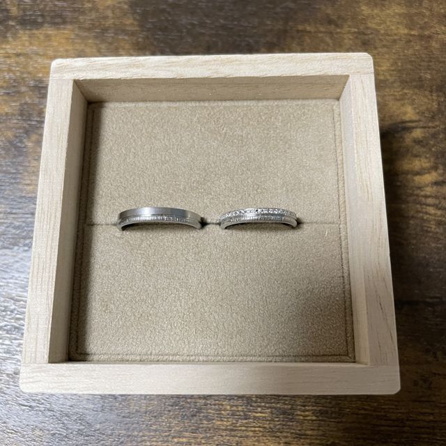 【YUKA HOJO(ユカホウジョウ)の口コミ】 インスタで見つけてから、いつか結婚指輪を買うなら絶対これがいいと思っ…